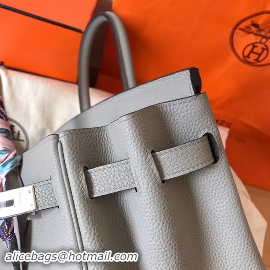 Classic Hot Hermes Birkin Tote Bag Original Togo Leather BK35 Grey