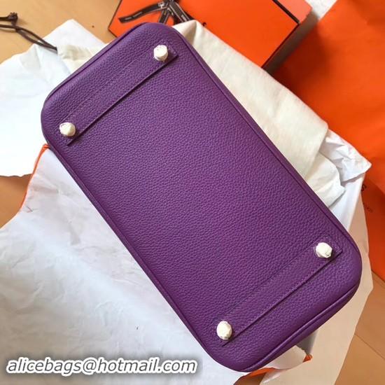 Perfect Hermes Birkin Tote Bag Original Togo Leather BK35 purple