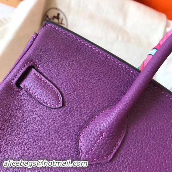 Perfect Hermes Birkin Tote Bag Original Togo Leather BK35 purple