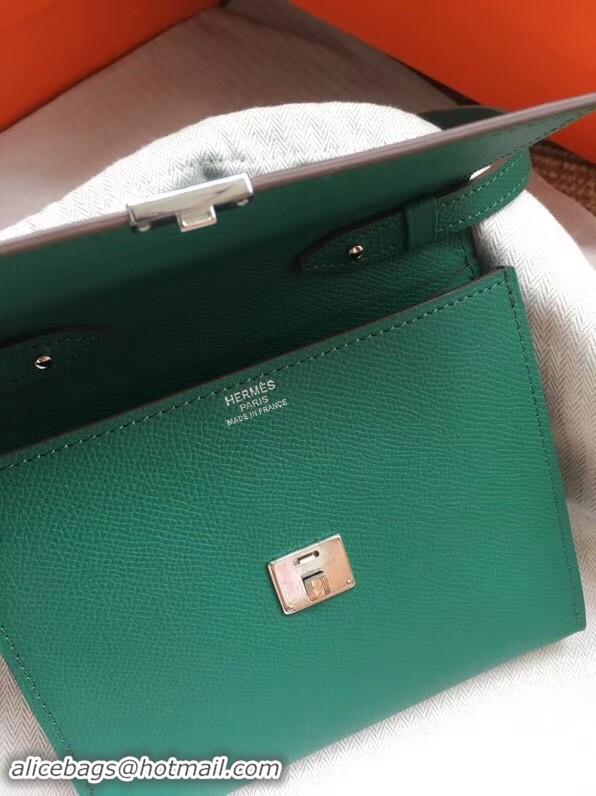 Good Looking Hermes Clutch Epsom calfskin H0589 Green