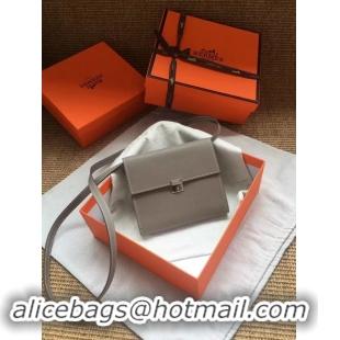 Best Price Hermes Clutch Epsom calfskin H0589 grey