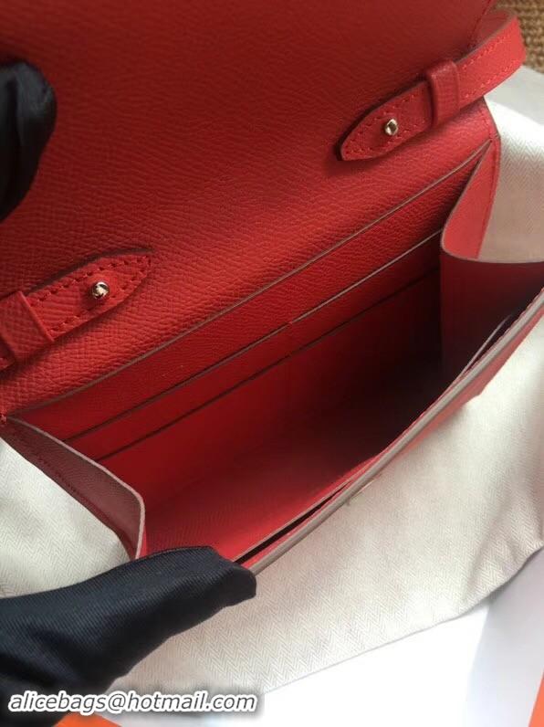 Perfect Hermes Clutch Epsom calfskin H0589 Red