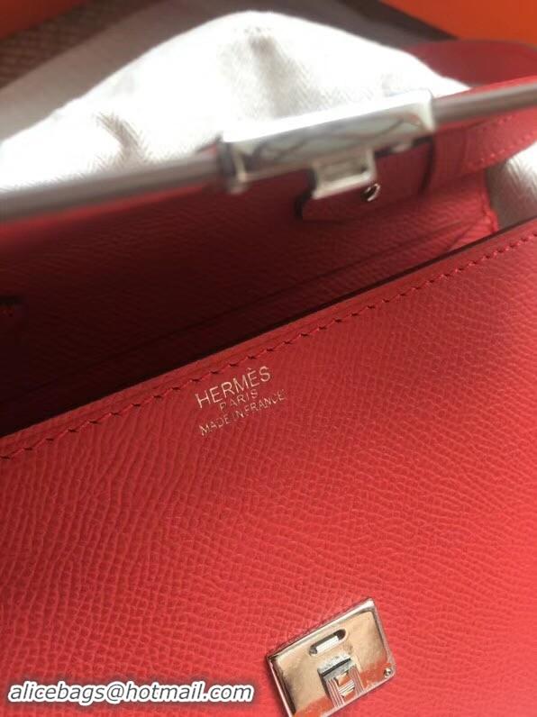 Perfect Hermes Clutch Epsom calfskin H0589 Red