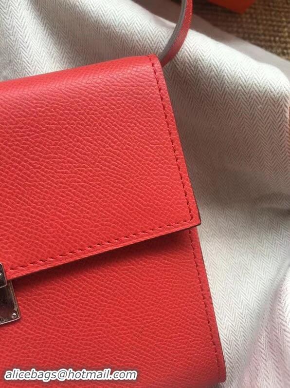 Perfect Hermes Clutch Epsom calfskin H0589 Red