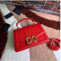 Recommended Dolce & Gabbana Origianl Leather Bag DG8634 Red