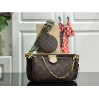 Inexpensive Louis Vuitton Monogram Canvas MULTI POCHETTE ACCESSOIRES M44813 Green