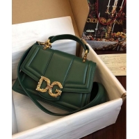 Perfect Inexpensive Dolce & Gabbana Origianl Leather Bag 4916 Green