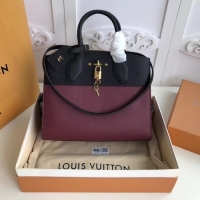 Top Discount Louis Vuitton Original Leather CITY STEAMER PM M55062 Black&Wine