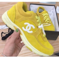 Good Quality Chanel CC Logo Leather Sneakers G34360 02