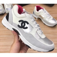 Fashion Chanel CC Logo Leather Sneakers G34360 27