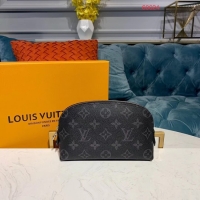 Classic Louis vuitton original Monogram COSMETIC POUCH PM M52030 black