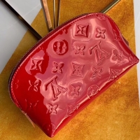 Unique Style Louis vuitton Monogram Vernis Leather COSMETIC POUCH M90172 red