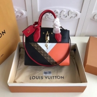 Best Grade Louis Vuitton Original Leather CITY STEAMER M53802 Red&Black&Blue