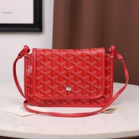 Latest Style Goyard Plumet Wallet Clutch Bag With Leather Strap 2166 Red