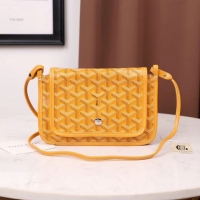 New Stylish Goyard Plumet Wallet Clutch Bag With Leather Strap 2166 Yellow