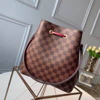 Discounts Louis Vuitton Damier Ebene NEONOE N40198 Cherry Berry