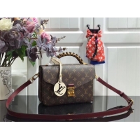 Top Quality Louis vuitton original Monogram Canvas POCHETTE METIS M43984 Wine