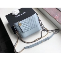 Fashion Chanel gabrielle small hobo bag A91810 light blue