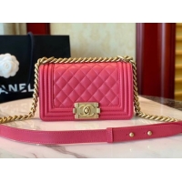 ﻿Discount Boy Chanel Flap Shoulder Bag Leather A67085 rose