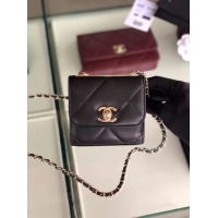 Discount Chanel flap bag Lambskin & Gold-Tone Metal 3797 black