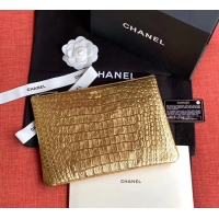 Discount Chanel Calfskin & Gold-Tone Metal A82545 Gold