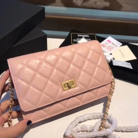 Luxury Chanel Calfskin & Gold-Tone Metal S33814 pink