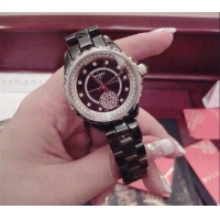 Low Cost Design Chanel J12 Watch With Diamond CH003 Black