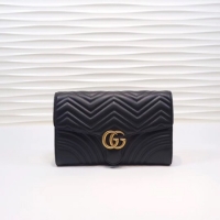 Low Price Gucci GG Marmont clutch 498079 black