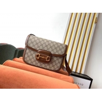 Leisure Gucci GG Supreme canvas shoulder bag 602204 brown