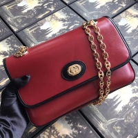 Grade Gucci GG Original Leather Shoulder Bag 576421 Red