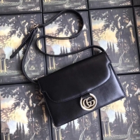 Low Cost Gucci GG Original Leather Shoulder Bag 589474 Black