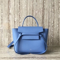 Top Design Celine mini Belt Bag Original Calf Leather A98310 sky blue