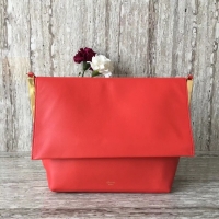 Good Taste Celine calf leather Shoulder Bag 90054 red