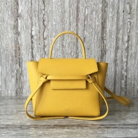 New Design Celine NANO BELT BAG IN GRAINED CALFSKIN 99970 yellow