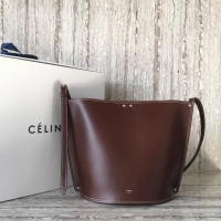 Promotional CELINE CLASP BUCKET IN SMOOTH CALFSKIN 55423 Wine