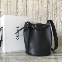 Classic CELINE BIG BAG BUCKET IN SUPPLE GRAINED CALFSKIN 55428 black