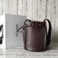 Luxury CELINE BIG BAG BUCKET IN SUPPLE GRAINED CALFSKIN 55428 Wine