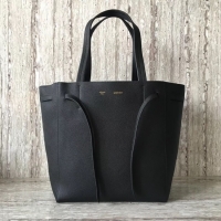 Affordable Price CELINE SMALL CABAS PHANTOM IN SOFT GRAINED CALFSKIN 17602 black