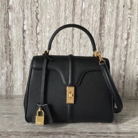 Stylish CELINE SMALL 16 BAG IN SATINATED CALFSKIN 188003 black