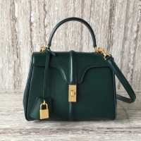 Discount CELINE SMALL 16 BAG IN SATINATED CALFSKIN 188003 GREEN