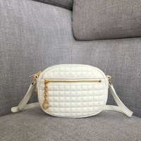 Grade CELINE CROSS BODY SMALL C CHARM BAG IN QUILTED CALFSKIN 188363 WHITE