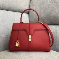 Top Quality CELINE MEDIUM 16 BAG IN SATINATED CALFSKIN 187373 red