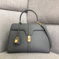 High Quality CELINE MEDIUM 16 BAG IN SATINATED CALFSKIN 187373 grey