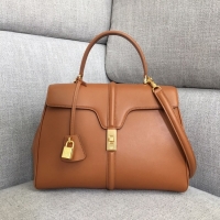 Best Price CELINE MEDIUM 16 BAG IN SATINATED CALFSKIN 187373 TAN