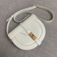 Practical CELINE SMALL BESACE 16 BAG IN SATINATED CALFSKIN CROSS BODY 188013 WHITE