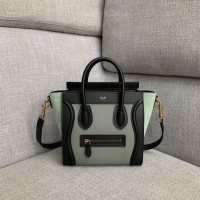 Good Quality CELINE NANO LUGGAGE BAG IN LAMINATED LAMBSKIN 189243-7