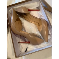 Traditional Discount Christian Louboutin Heels Shoes CL8896 Nude