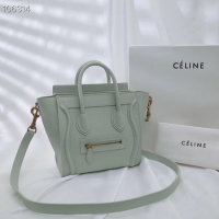 Discount CELINE NANO LUGGAGE BAG IN LAMINATED LAMBSKIN 189244-19