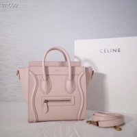 Practical CELINE NANO LUGGAGE BAG IN LAMINATED LAMBSKIN 189244-22