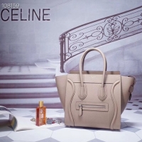 Luxury CELINE MICRO LUGGAGE HANDBAG IN LAMINATED LAMBSKIN 167793-12